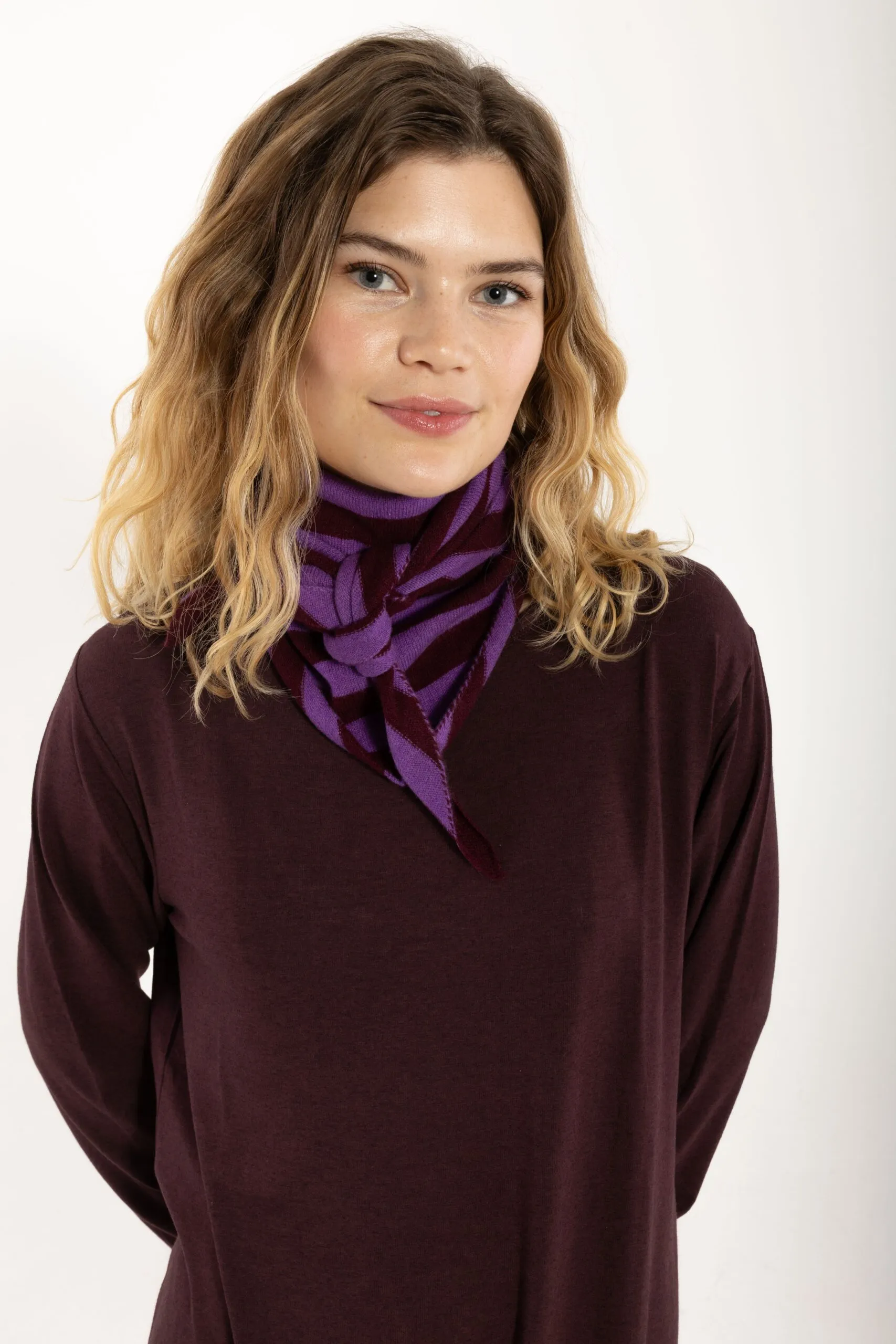 Danecharmer Merino Wool Scarf - Dark wine
