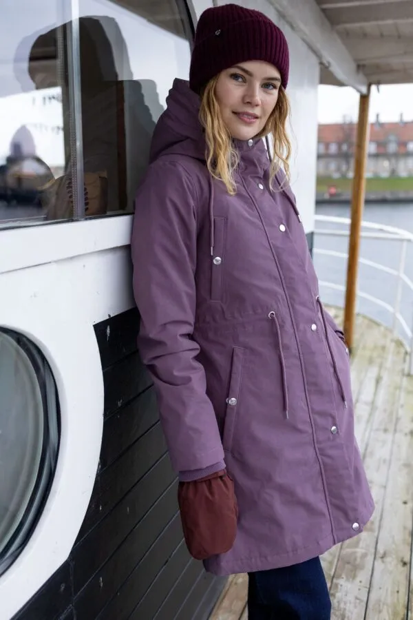 Danenora Winter Parka - Grey Plum