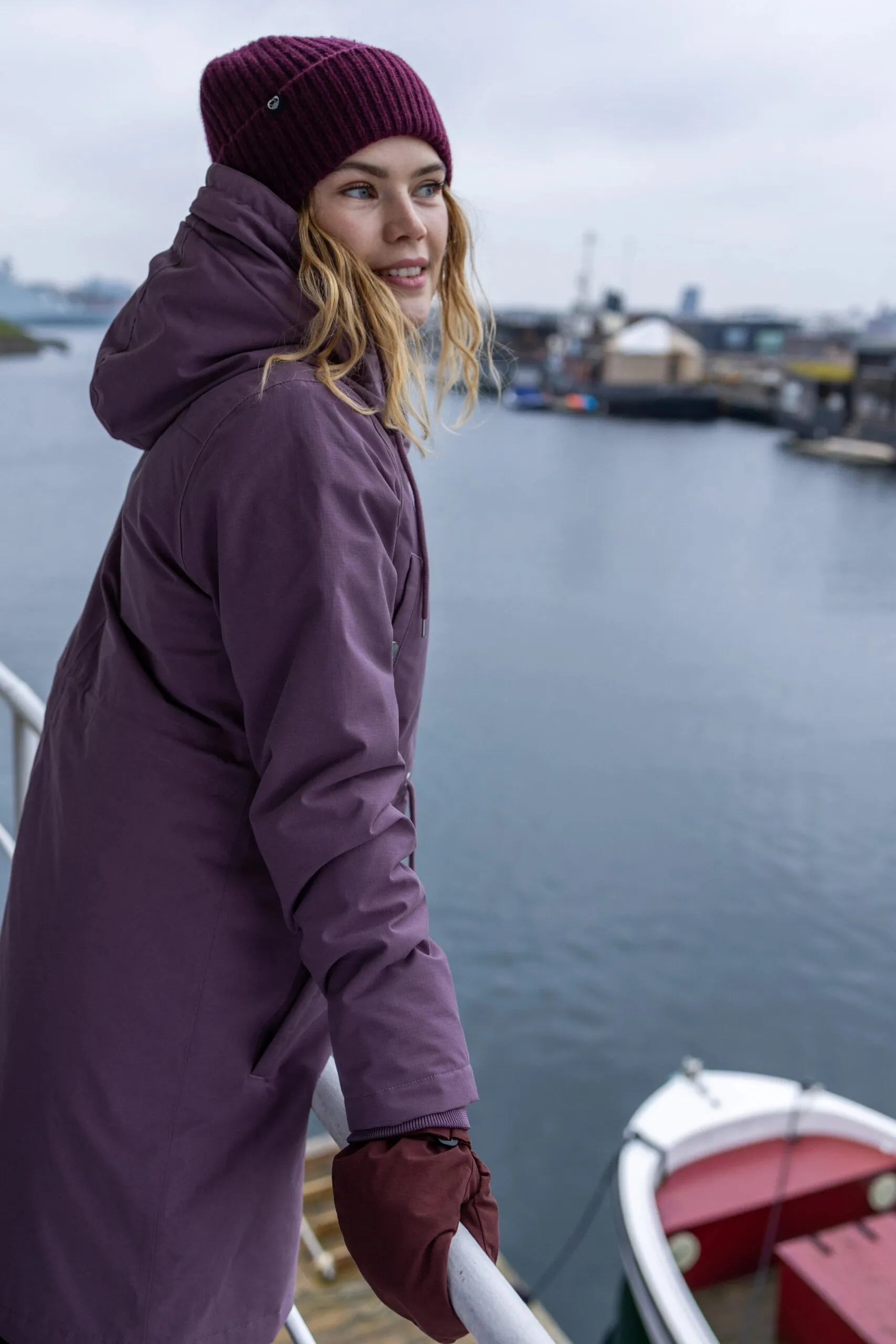 Danenora Winter Parka - Grey Plum - Afbeelding 4