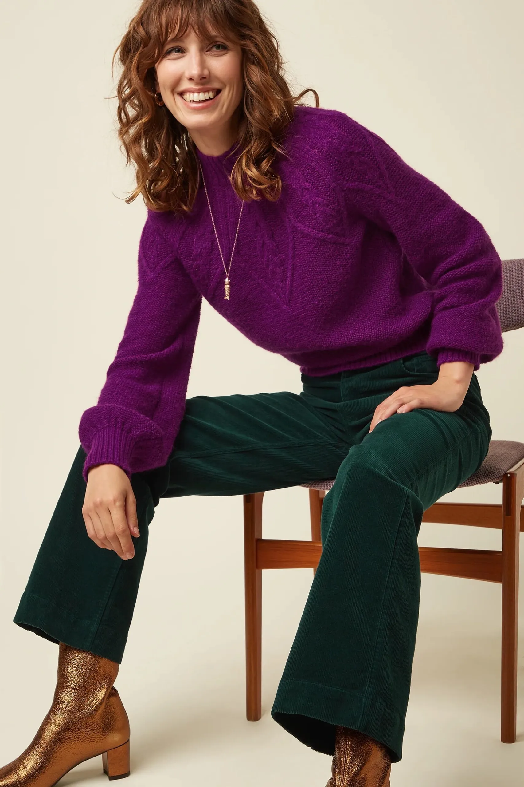 Bob Pants Corduroy - pine green - Afbeelding 3