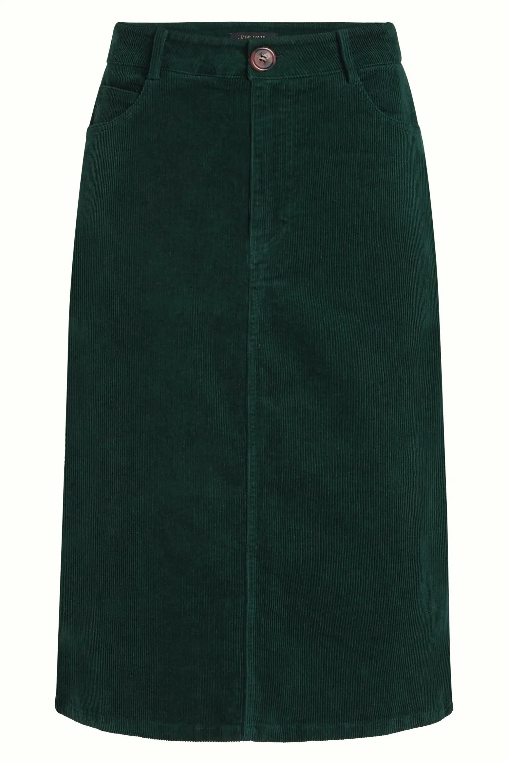 Prisca Skirt Corduroy - pine green - Afbeelding 4