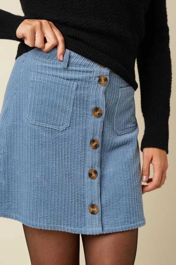 Garbo Skirt Birch Cord - Lavender
