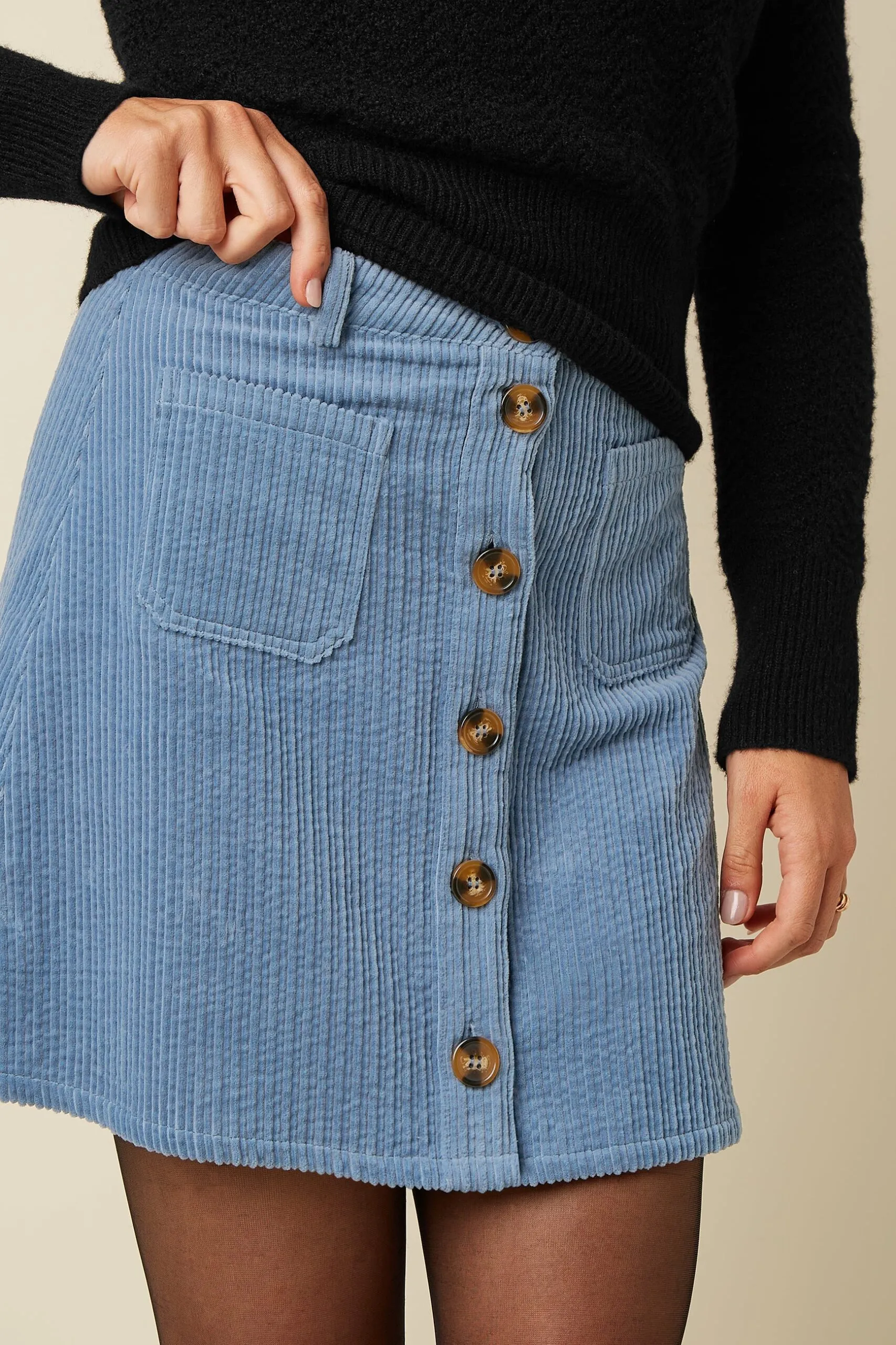 Garbo Skirt Birch Cord - Lavender
