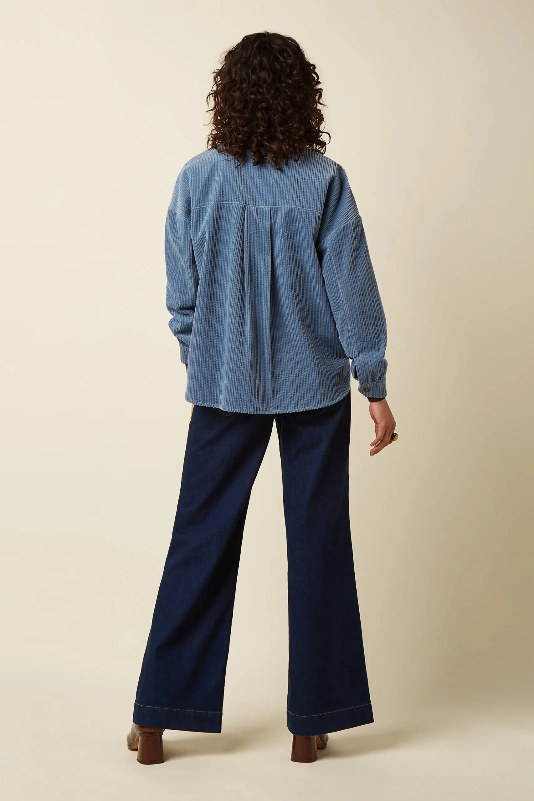 Fee Pocket Blouse Birch Cord - Lavender - Afbeelding 3