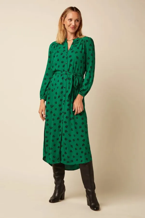 Stella Midi Dress Farlane - Groen