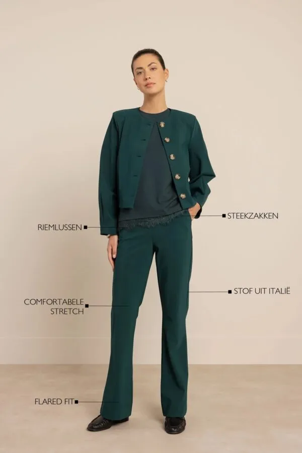 Flair bonded trousers - Dark Teal
