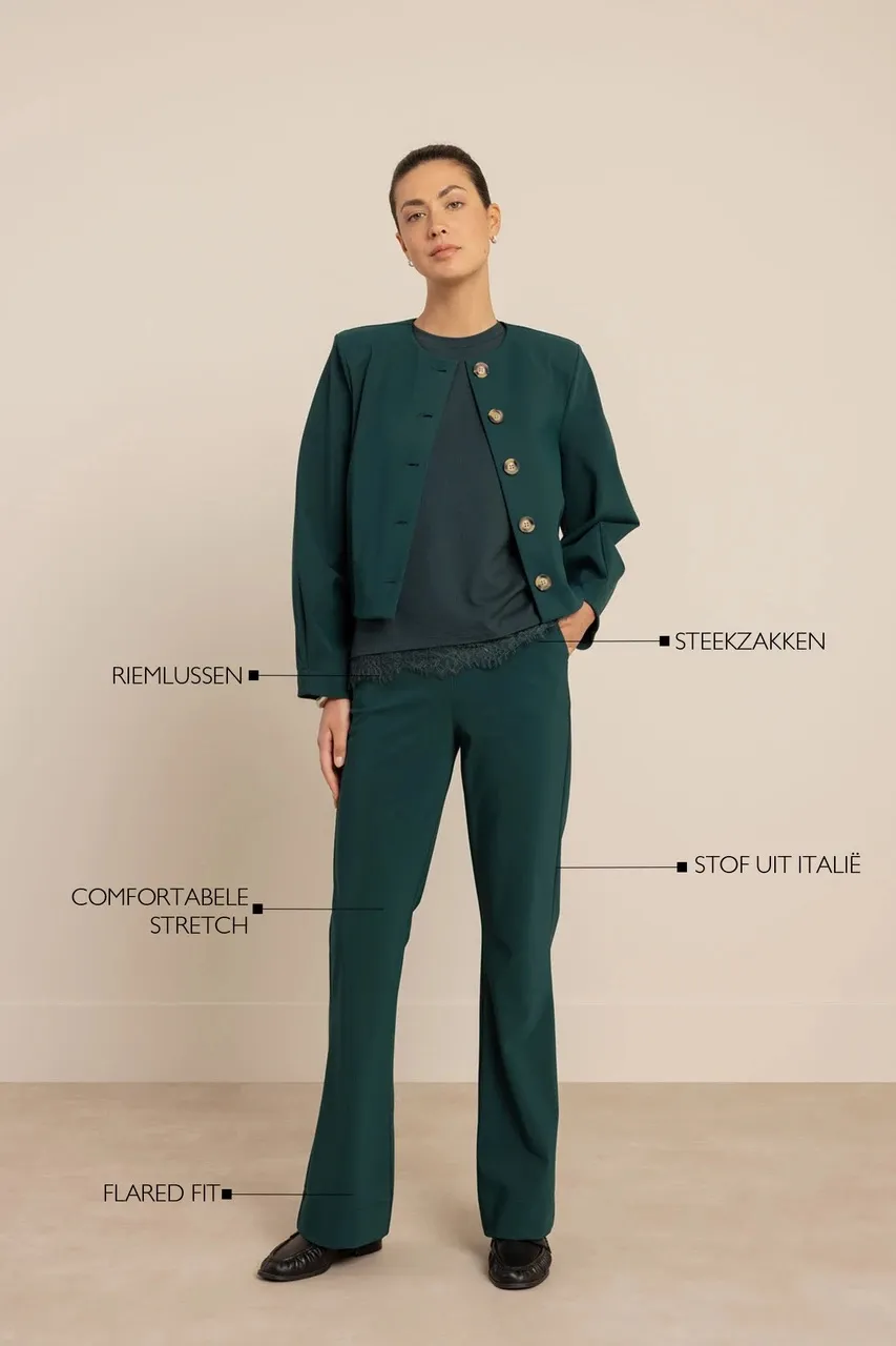 Flair bonded trousers - Dark Teal - Afbeelding 2