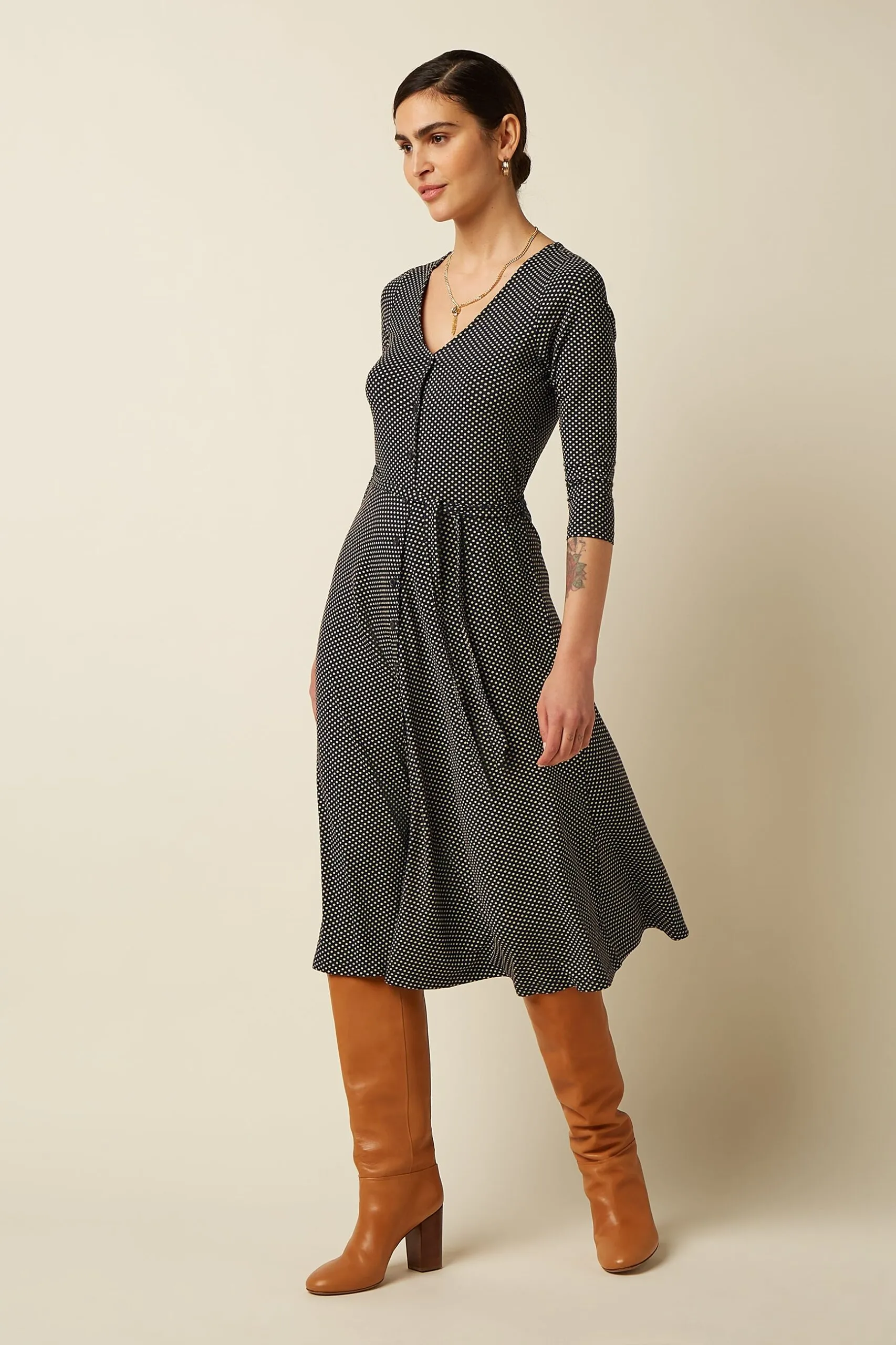 Erica Dress Piper - Ink Blue