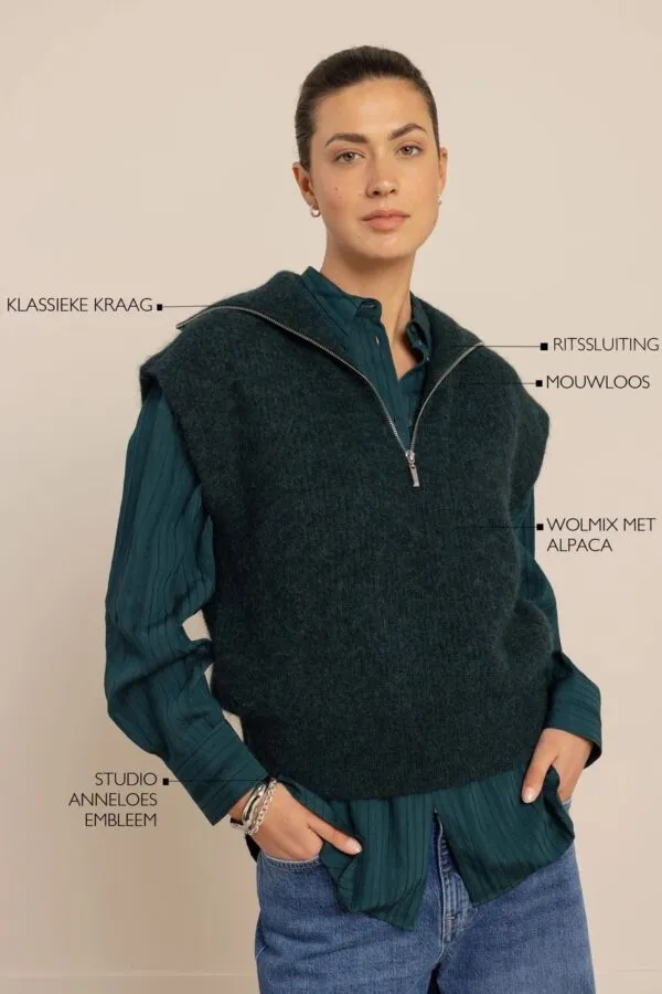 Joesha sleeveless pullover - Dark Teal
