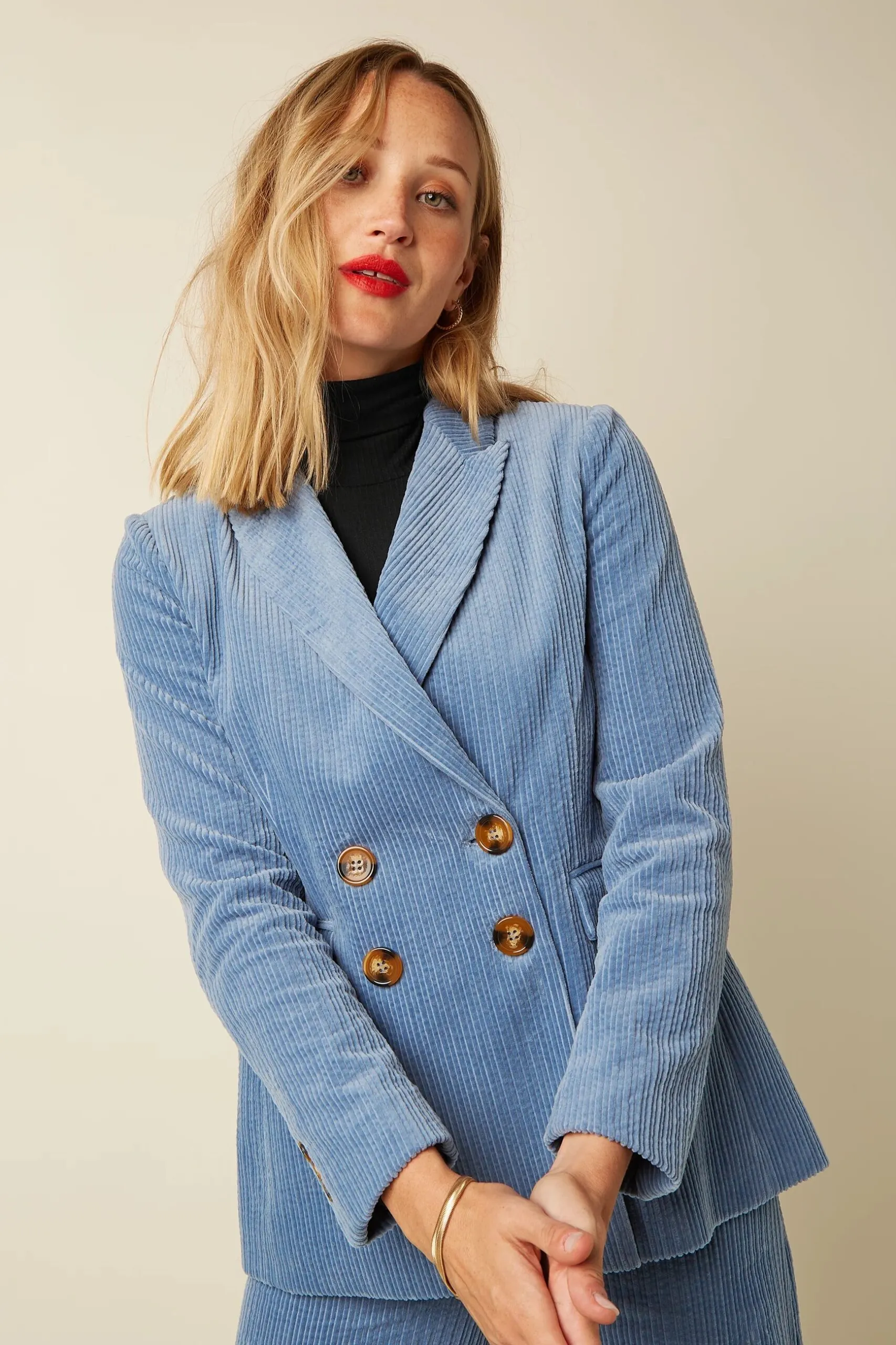Tina Blazer Birch Cord - Lavender