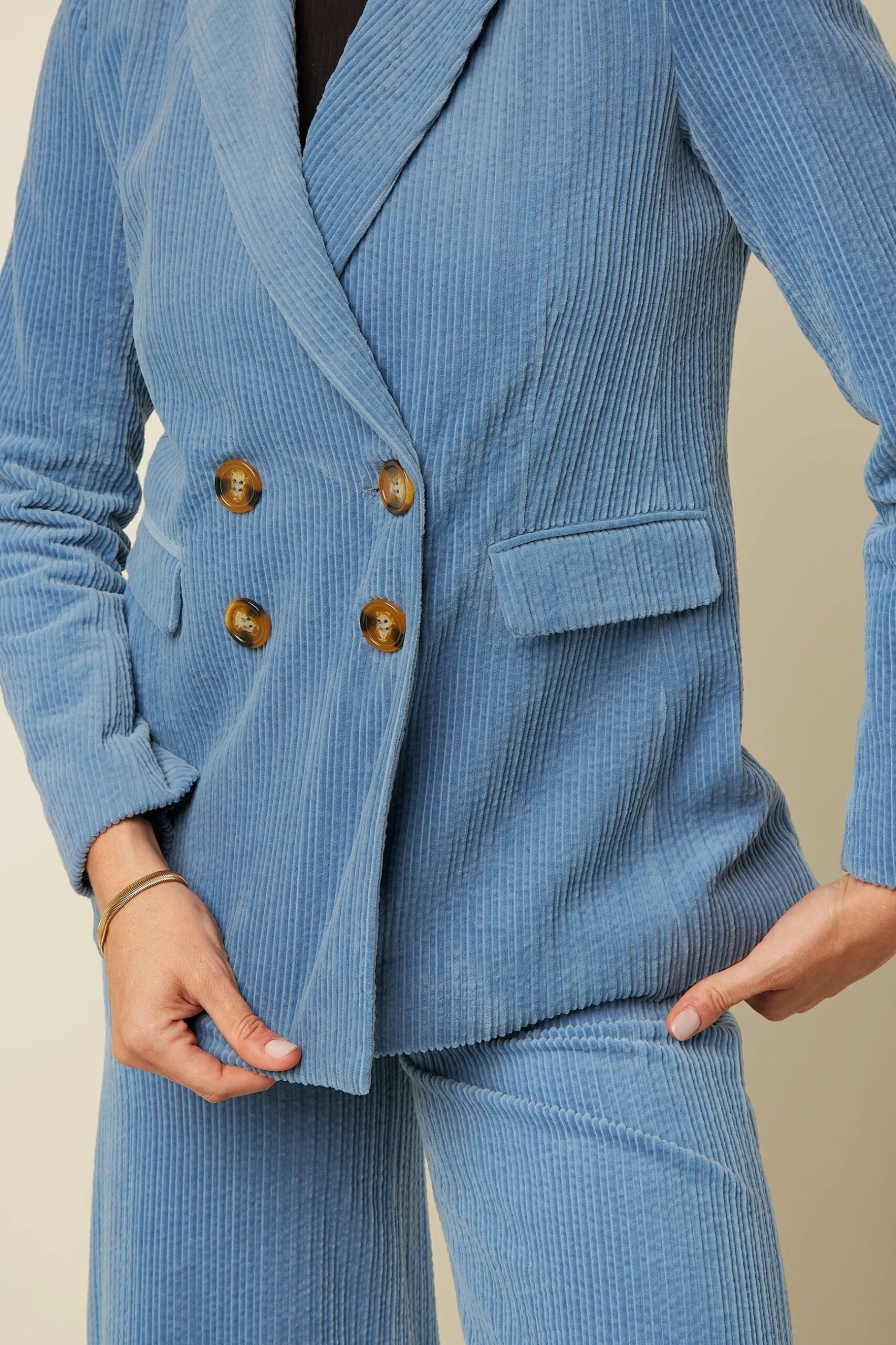 Tina Blazer Birch Cord - Lavender - Afbeelding 4