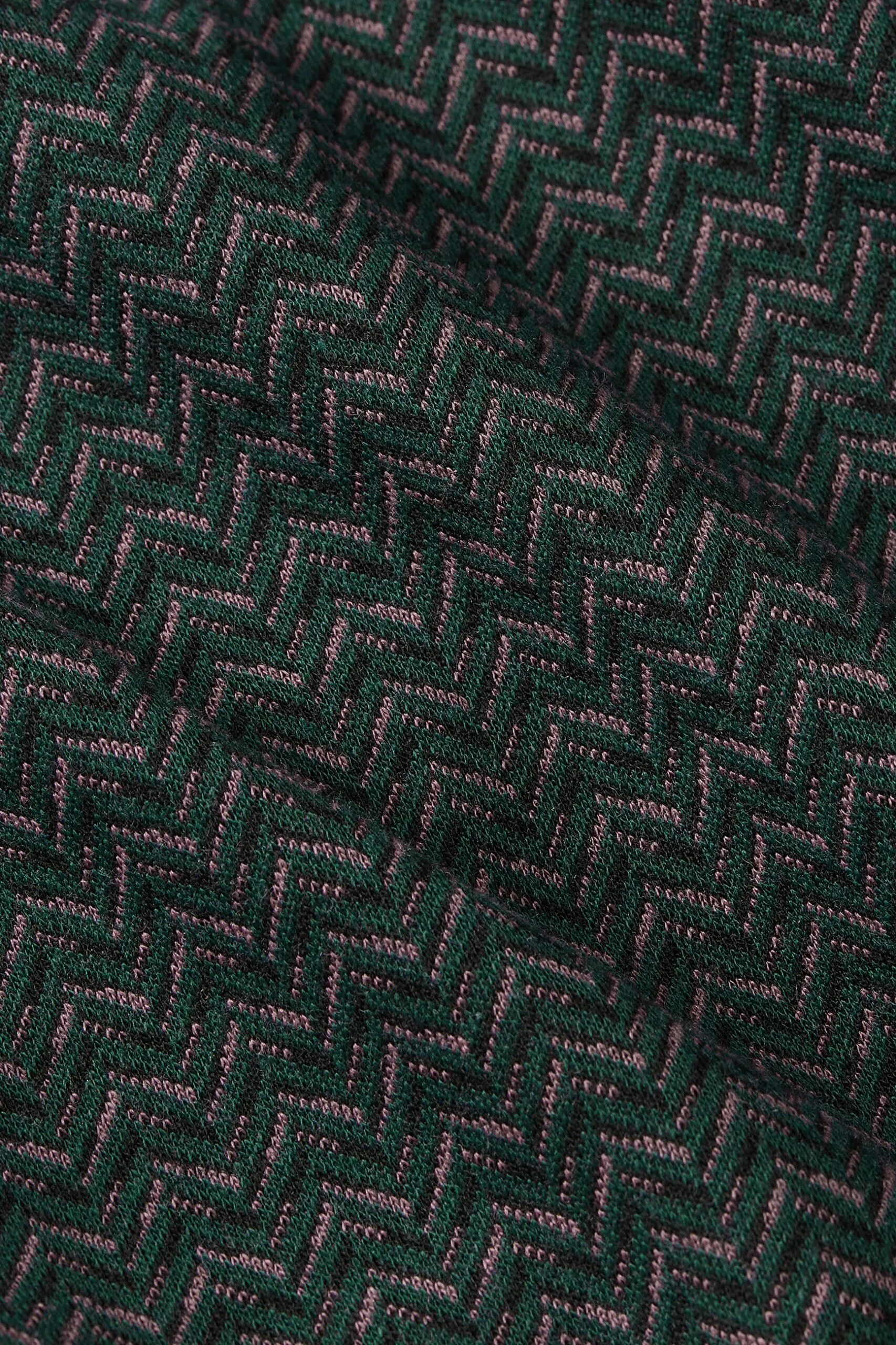 Mona Dress Wander Jacquard - pine green - Afbeelding 4