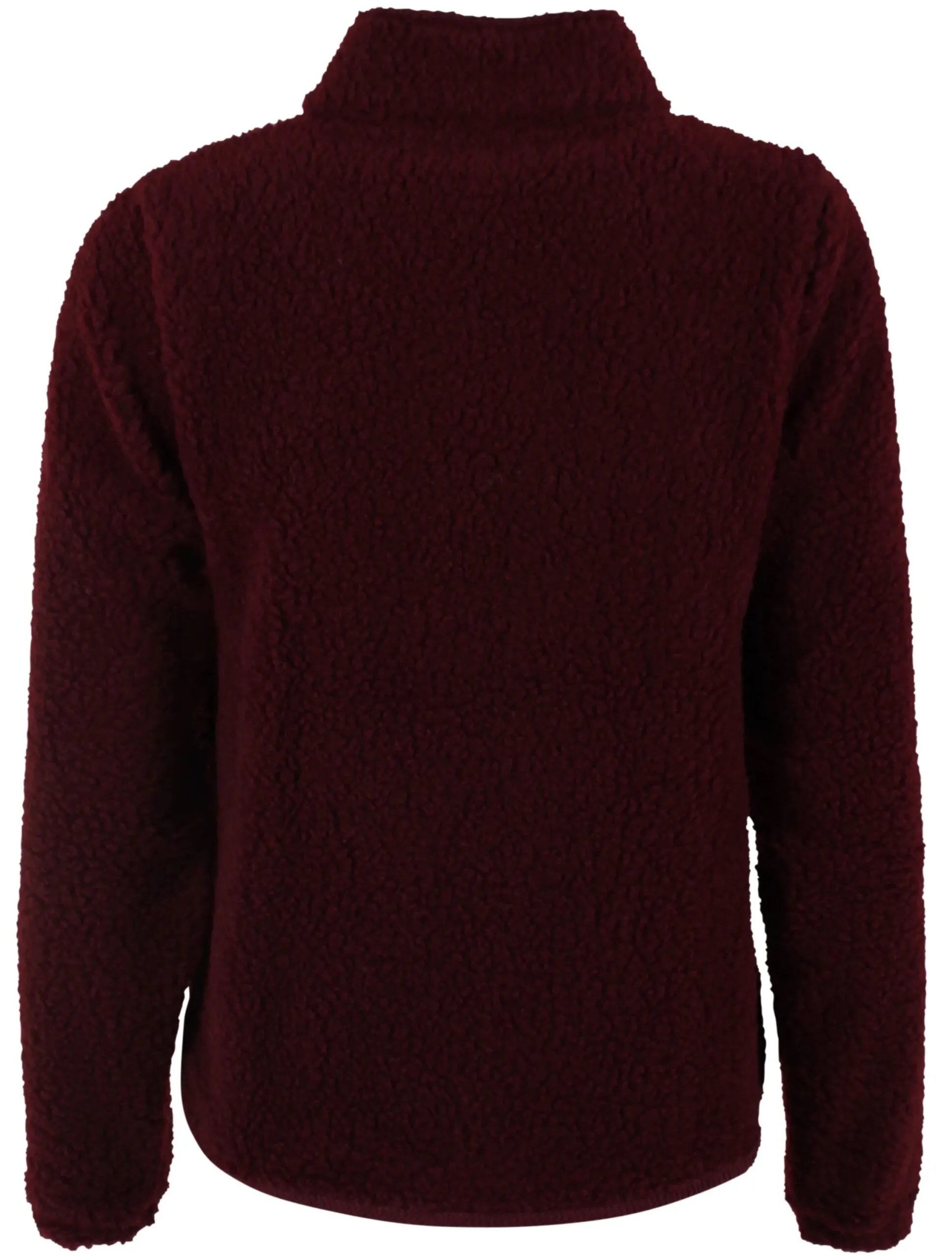 Danedada Fuzzy Wool Fleece Zip-Up - Dark wine - Afbeelding 5