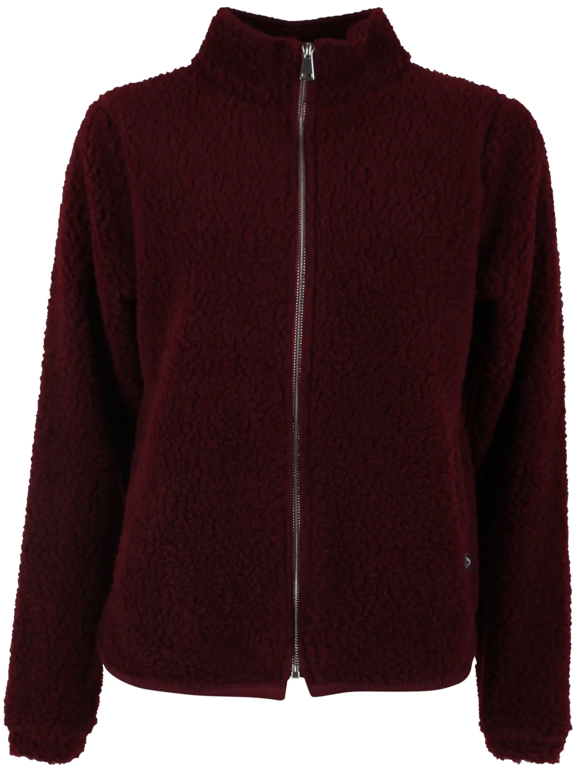 Danedada Fuzzy Wool Fleece Zip-Up - Dark wine - Afbeelding 6
