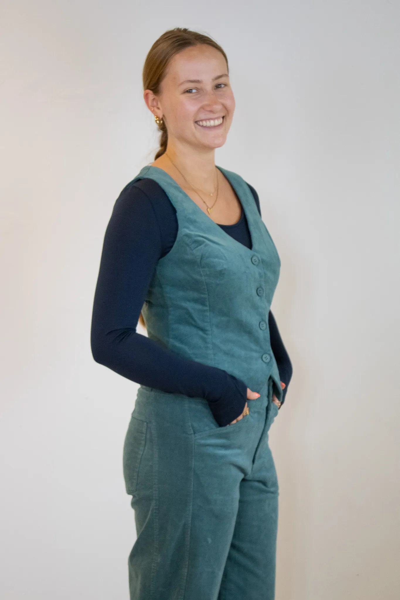 Assisi Gilet - Mos - Afbeelding 2