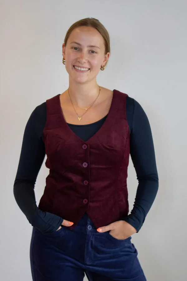 Assisi Gilet - Maroon
