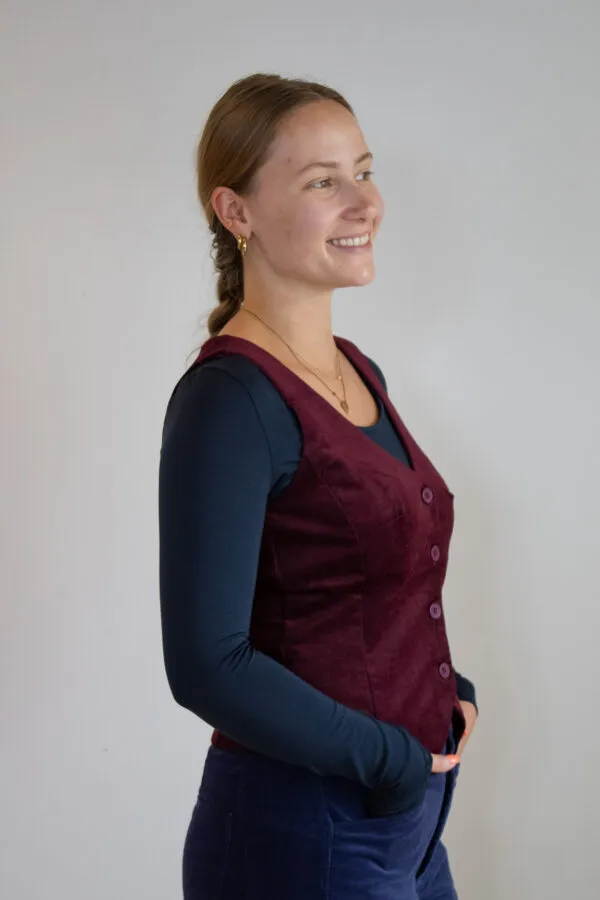 Assisi Gilet - Maroon