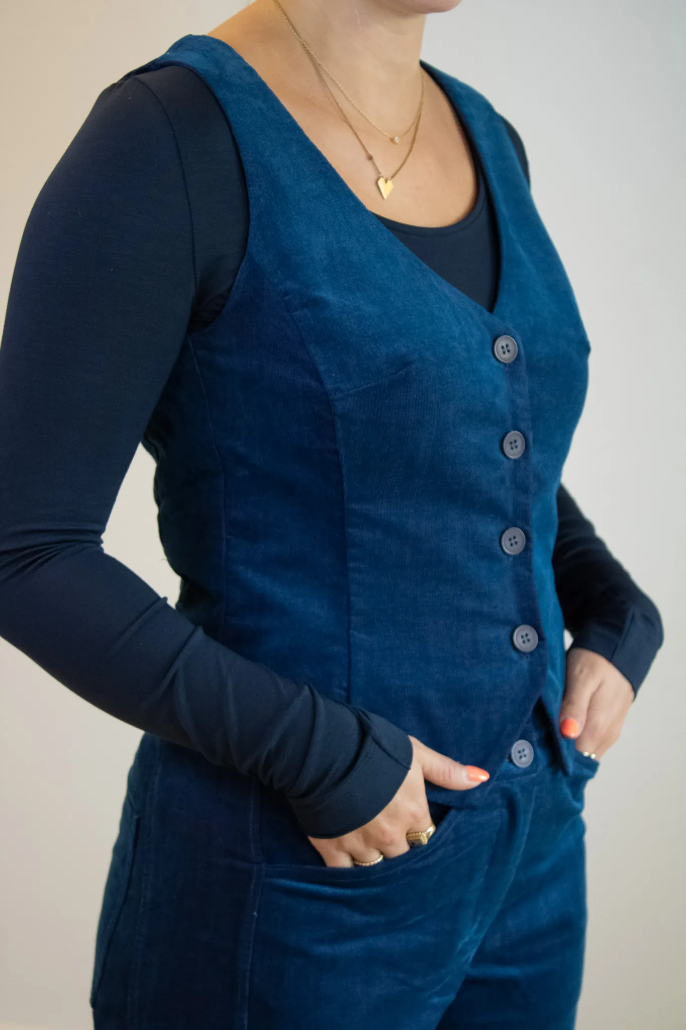 Assisi Gilet - petrol - Afbeelding 5