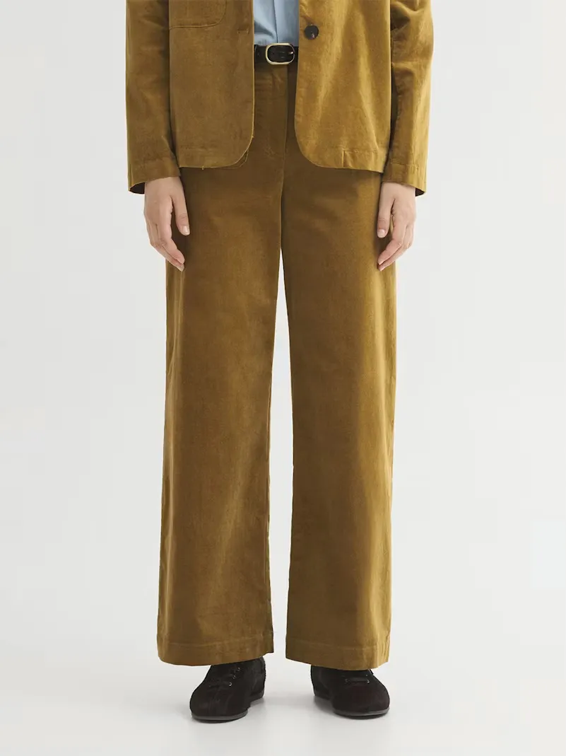Plain corduroy pockets trousers - Khaki green - Afbeelding 5