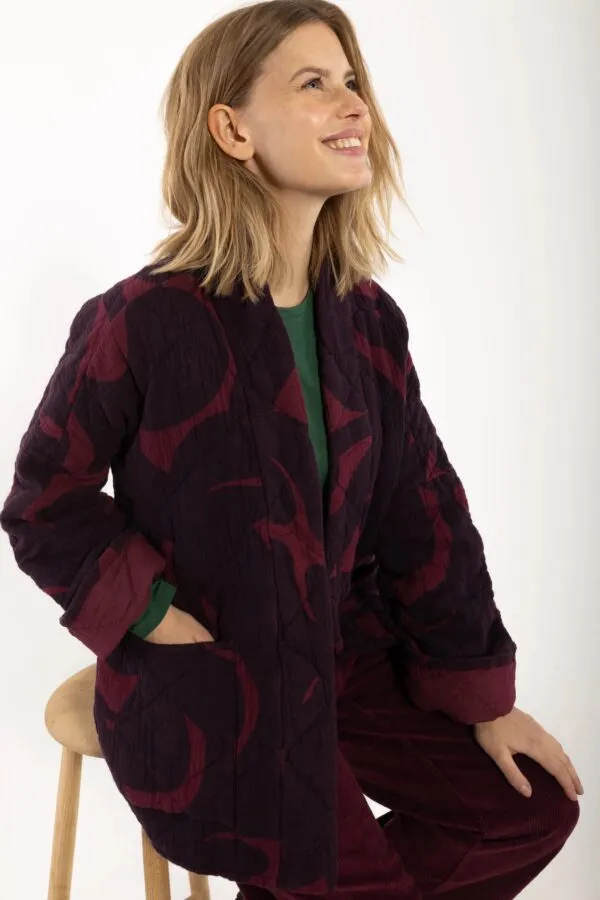 Danekatrin Quilt AOP Jacket - Navy