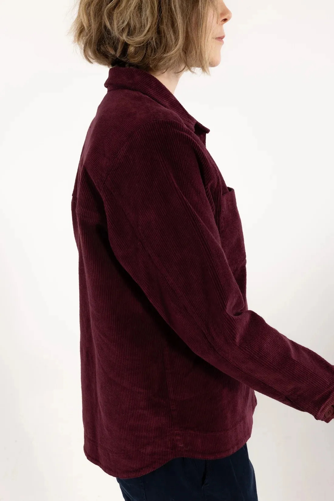 Danecattle Cord Stretch Blouse - cherry - Afbeelding 2