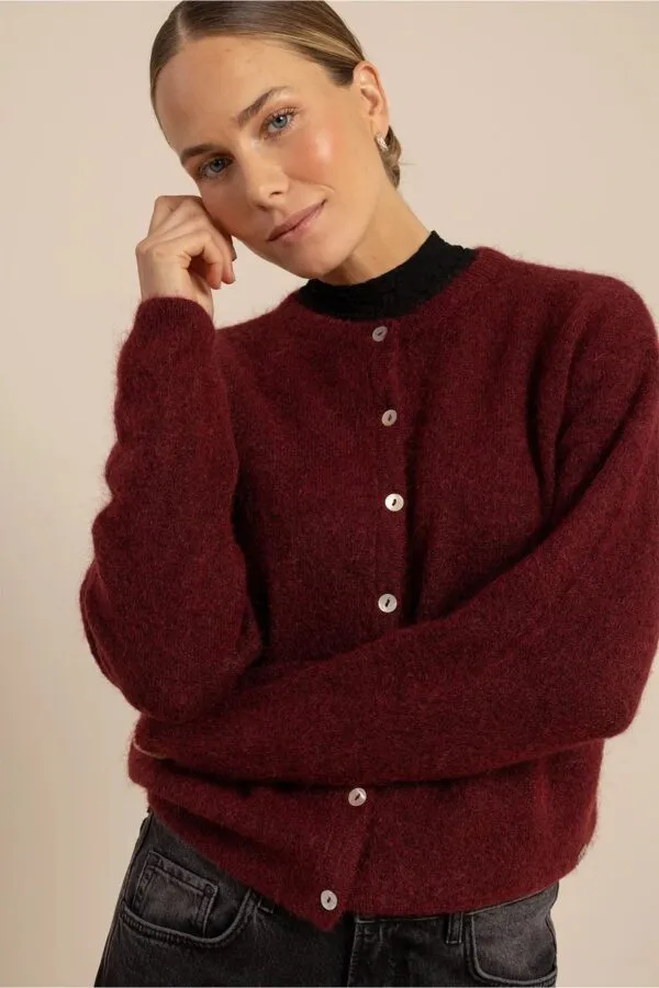 Bibi cardigan - Red Wine