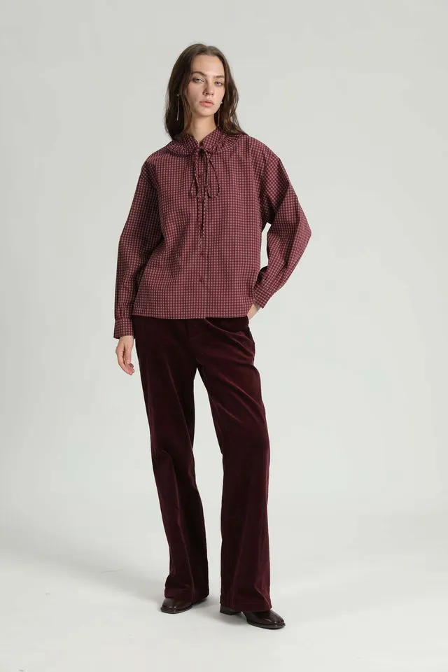 Tova Shirt - Donkerrood