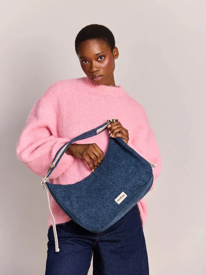 Bianca Hobo Bag - Denim - Afbeelding 3