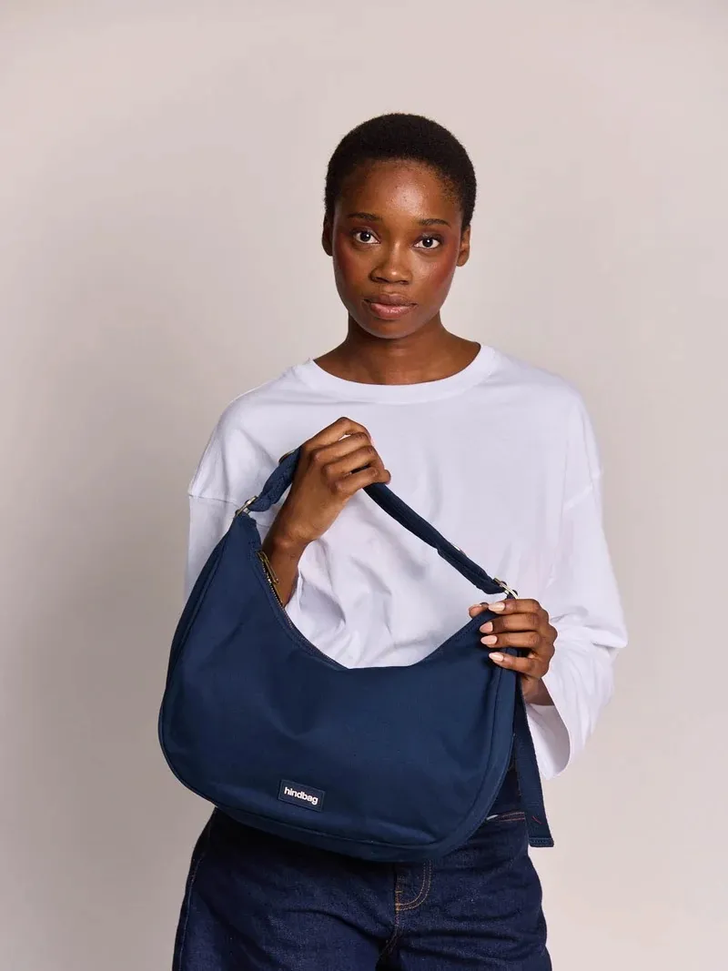 Bianca Hobo Bag - Navy