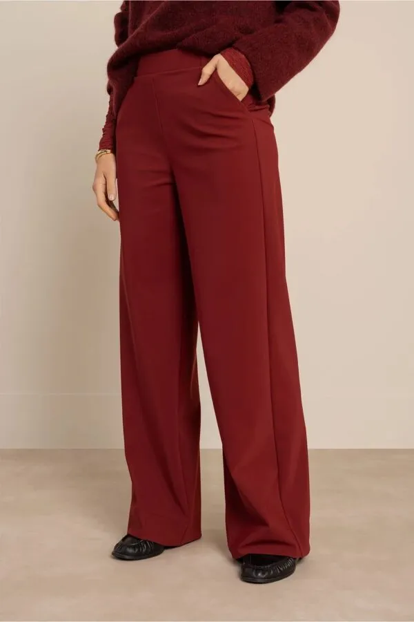 Lexie bonded trousers - Red Wine