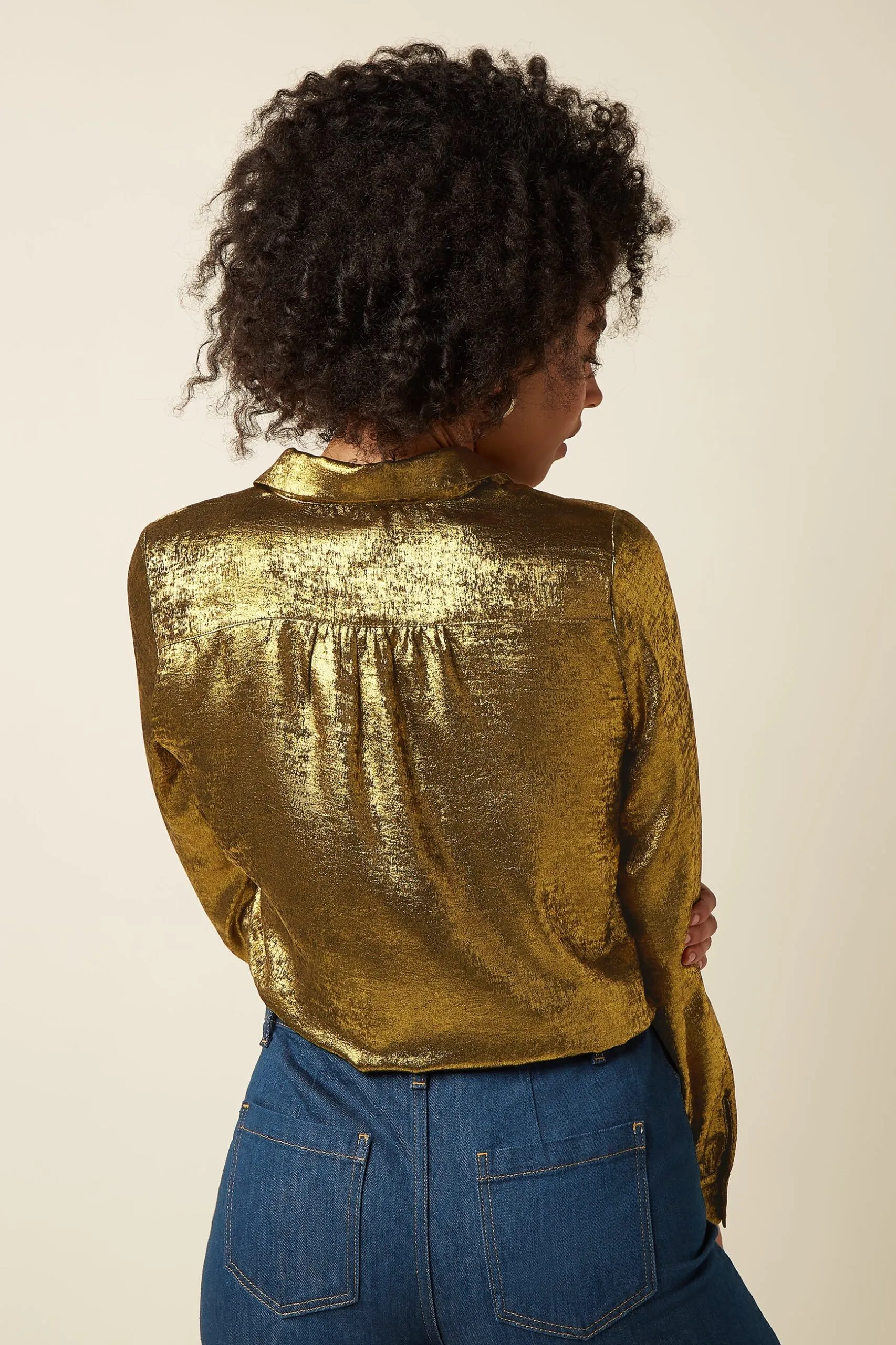 Maisie Blouse Flambe - Goud - Afbeelding 2