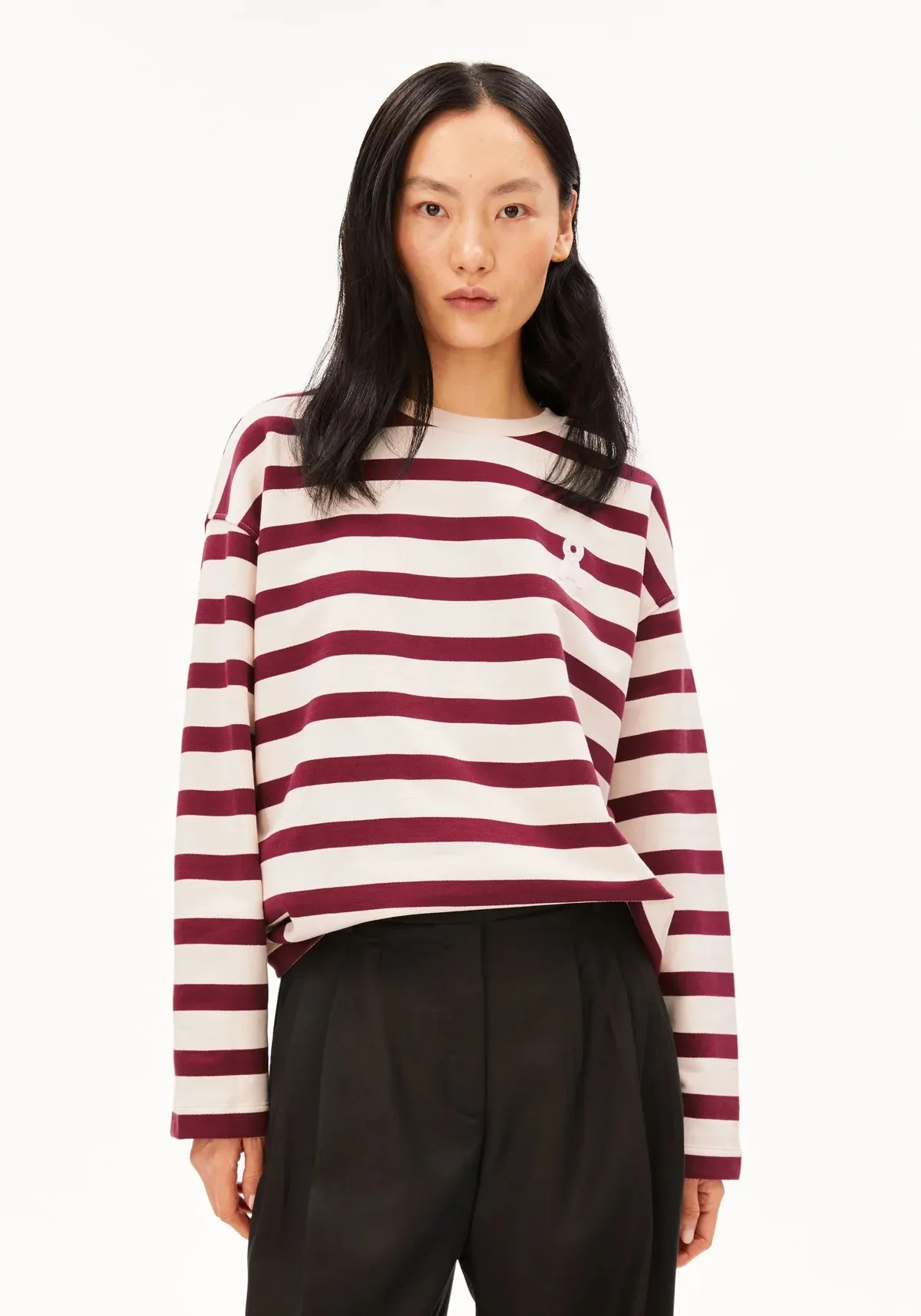 ICONIC Ã… FRANKAA BOLD SWEAT - Donkerrood