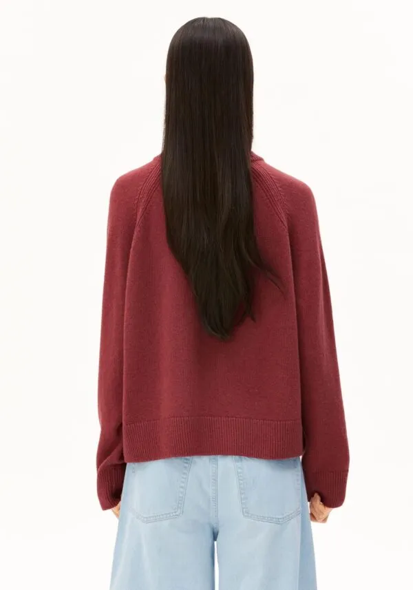 WOOL KNIT SWEATER - Oud Roze