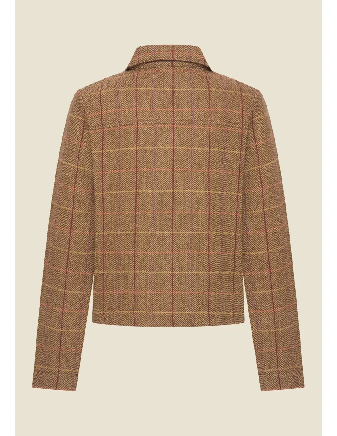 Cecil Jacket Tartan Tweed Caramel - Bruin - Afbeelding 3