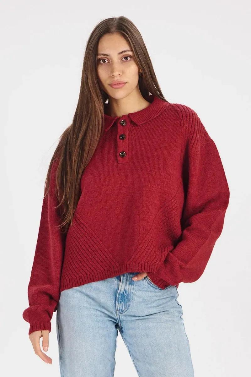 Sami Jumper - Wijnrood