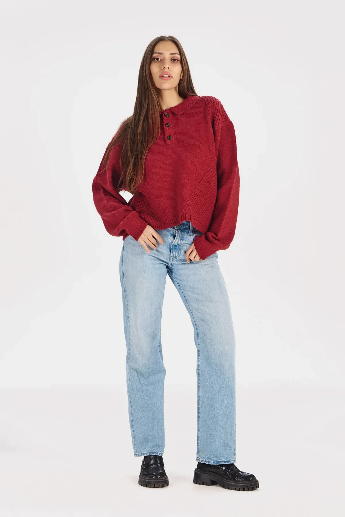 Sami Jumper - Wijnrood - Afbeelding 2
